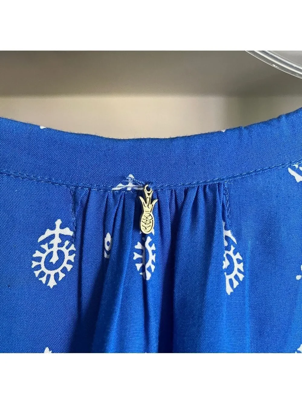 Anthropologie Beachgold Cobalt Blue Romper - Size Medium
